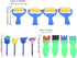 Keenso 12pcs Kids Painting Supply Brushes Sponge Paint Toy Drawing Set for Child Play Children's Trap, Observer