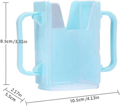 LIUHUIZEYU Children's Juice Box Holder, Telescopic Cupholder Juice Bag Holder for Toddlers No Squeeze Adjustable