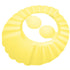 Srliya Baby Shower Shampoo Bath Cover Soft Adjustable Visor Hat for Toddlers Silicone Hair Sun Ear for Kids (Yellow)