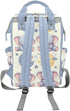 NZOOHY Mommy Backpack Cute Elephant Personalized Diaper Bag with Name Large Capacity Bag Multi-Function Travel for Mom