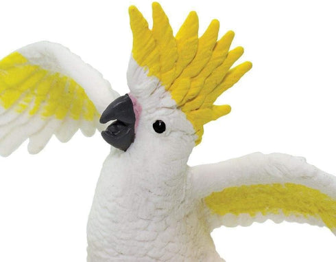 3.75" 3+ Safari Ltd. Cockatoo Figurine - Lifelike Plastic Bird Figure - Educational Toy for Boys, Girls, and Kids Ages