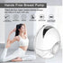 Generic 4 Wearable Electric Breast Pump, Variable Frequency, Modes, Anti-Backflow Design, White