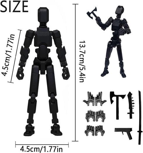 Rugwun 2026 13 3D 13 13 New Titan Action Figure, Multi-Jointed Movable Robot Action Figures, Printed Action Figure Nova