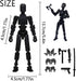 Dumwick Titan13 13 Figure,3D Figures,Dummy 13 Action Figure, Lucky Robot Action Printed Multi-Jointed Movable Action