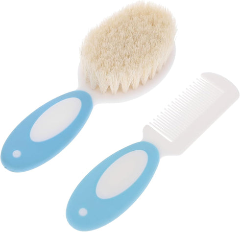 Baby Shampoo Brush Set Hair Accessories for Newborns Toddlers Gentle Wool Bristles