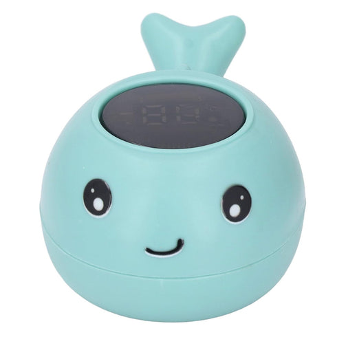 Dan&Dre 3 Baby Bath Thermometer with LED Display, Cartoon Shape, Blue Whale Design, Premium Material with Color Water