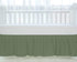 100% (28" 52" 14") 800 Count 14" Egyptian Cotton, Nursery Crib Toddler x + Thread Crib Skirt Dust Ruffle, Bedding
