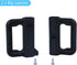 Retractable Baby Gate Replacement Parts Kit (Black) Retractable Baby Gates Full Set Wall Mount Accessories Retractable Dog Gate Baby Gate Hardware with Brackets, Latches, Hooks and Screws