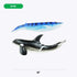 8-Pack: 7-10" Playset Boley Great Sea Creatures Soft Plastic Ocean Animal Figurines - Realistic Shark, Whale, Dolphin