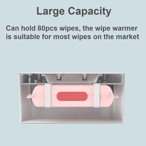 Karlak Baby Wipe Warmer Large acity Baby Wet Wipes Warmer Dispenser USB Powered, Constant Temperature Heating