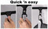 LenDLY 4-Pack 2.48" Backpacks Baby Stroller Hooks for Bags - Heavy Duty Universal Carabiner Clips with Reinforced Rope