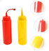 2Pcs STOBOK Fake Mustard and Ketchup Bottle Funny Fake Salad Dressing Bottle Prank Toys Phoney Condiment for Adults