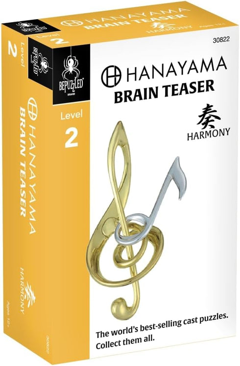 BePuzzled Harmony Hanayama Metal Brainteaser Puzzle, Mensa Rated Level 2, Ages 12 and Up