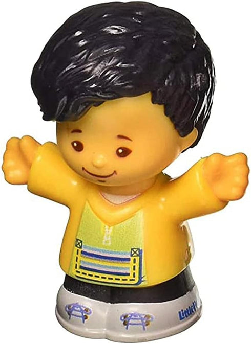 Fisher-Price Little People Big Helpers Family - FTL15 Replacement Part with Asian Dad Figure, Black Hair