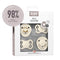 BIBS Try-It Collection | 4-Pack Soothers | BPA-Free Round, Anatomical & Symmetrical