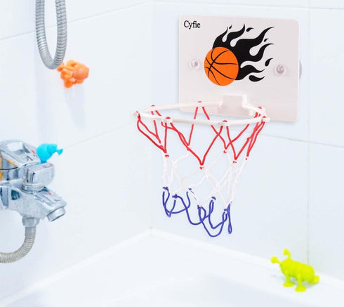 CYFIE Basketball Hoop for Toddlers, Bathtub Bath Toys, Suction Cup Basketball Hoop for Kids, Girls, Boys