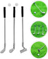 jojofuny Miniature Golf Club Balls Set, 1 Set of Dollhouse Golfing Club, Mini Golf Clubs for 1:12 Scale Dollhouse