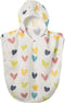 100% Cotton Muslin Baby Bath Poncho - Soft & Absorbent Hooded Towel