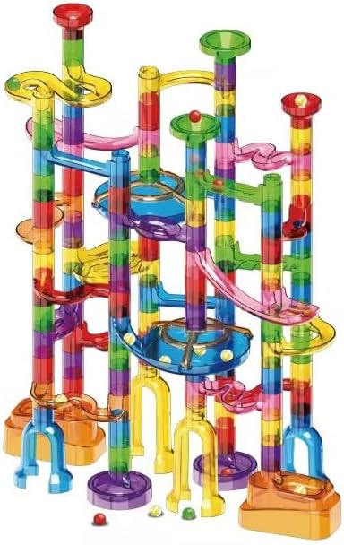 150 3-12 Marble Run, Pcs Marble Maze Race Building Blocks Toy Game & STEM Learning Toys Christmas Birthday Gift