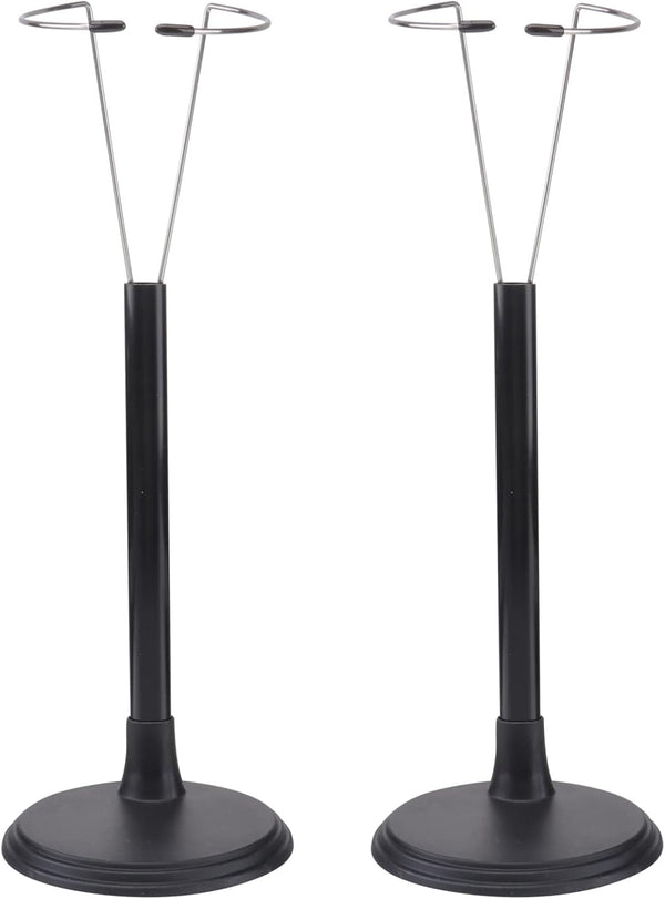 12-Inch Dolls Doll Stands by jojofuny, 2pcs Black Portable Action Figure Display Bracket for Home Decoration, 35cm