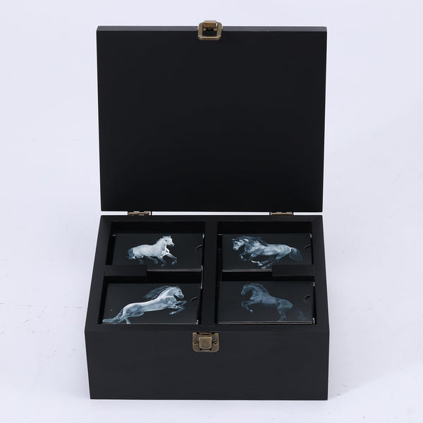 Horses Playing Cards with Organizer Box, Waterproof Stylish Deck for Collectors and Game Enthusiasts