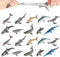 20 PCS Mini Rubber Shark Toy Figure, Super Stretches Bath Toy Set,