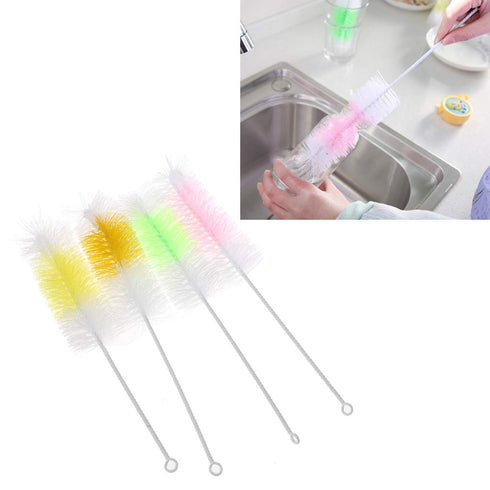 TTTLLNN 2pcs Baby Bottle Brushes Multifunctional Brush Long Wash Drinking Feeding Bottle Nylon Brush