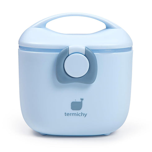 Termichy Portable Baby Formula Dispenser, 8.8OZ Milk Powder Container with Carry Handle and Scoop for Travel, Light Blue