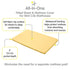 38" 24"/97 61 cm (2-Pack) BreathableBaby All-in-One Fitted Sheet & Waterproof Cover, for x x Mini Crib Mattress, Yellow
