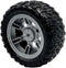 URIMPAVIDO 4PCS Toy Car Wheel 60mm Toy Car Rubber Tire Wheels with Shaft