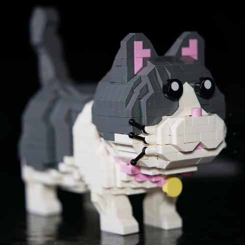 Myweyde 673Pcs) Black Cat Building Blocks, Micro Building Blocks Cats, Cute Animal Series Micro Mini Building Blocks