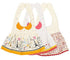 GZMM 3-Pack Baby Girl's Bibs Dress, Waterproof Burp Cloths with Adjustable Snaps