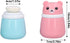 Entatial 2 Body Powder Container, Fine Powder Cartoon Bear Powder Puff Box Pcs No Irritation Durable for Adult