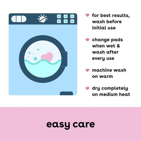 Bamboobies Nursing Pads, Ultra-Soft Velour, Reusable, Washable, 6 Ultra-Thin & 2 Overnight Pads