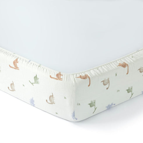 1-Pack 100% Pack 24x38 Dreamology Mini Cotton Crib Sheets,Boys,Girls,Super Soft & Breathable | Cotton Muslin Crib