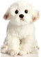 HollyHOME 13 Inch Bichon Frise Plush Puppy Stuffed Animal, Realistic Maltese Dog Toy Gift for Kids