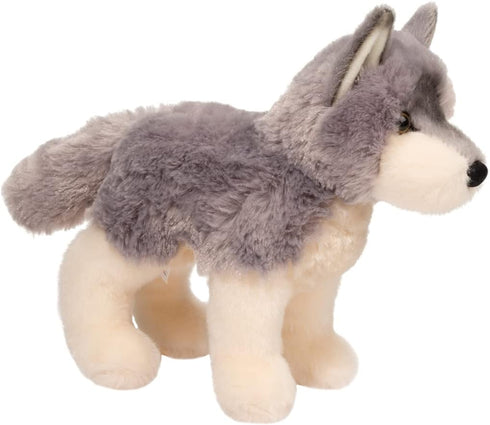 8-Inch Douglas Ashes Wolf Plush Stuffed Animal - Long