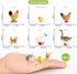 Volnau Mini Farm Toys Figures, 14PCS Barn Animal Figurines for Toddlers Kids, Christmas Birthday Gift, Plastic