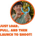 Koosh Slingshot for Kids - Comes with 3 Mini Balls, Outdoor Play Toy for Ages 6 and Up, Storage in Handle