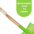 5PCS 27.6 Inch 3 Kids Garden Tools, Outdoor Toys, Shovel for Digging Sand, Kid-Sized Rake, Long Gardening Tools
