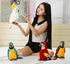 Cute rabbit 12 inch Macaw Parrot Plush Toy Stuffed Animal Toy Plush Animal Doll (blue)