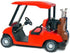 KiNSFUN Red Golf Cart 4½" Die Cast Metal Model Pullback Action Toy