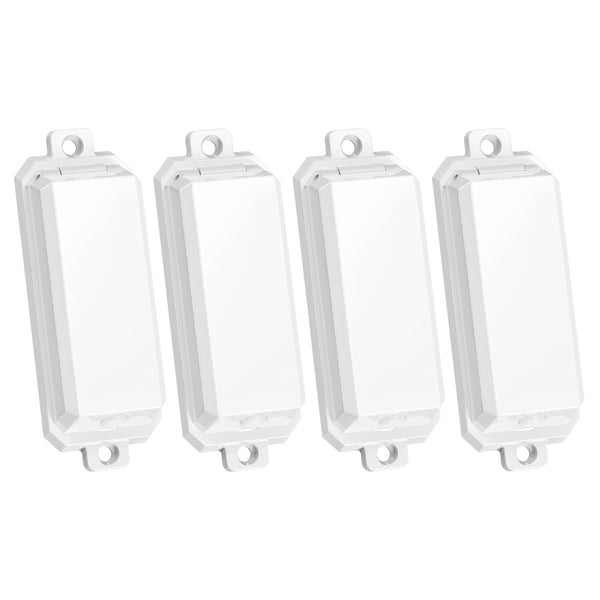 CLYMENE Light Switch Cover Guard, Child Proof Wall Switch Cover, Rocker Style, 4 Pack, White