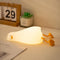 Benson Lying Flat Duck Night Light, Existential Crisis Squishy Silicone Duck Lamp,