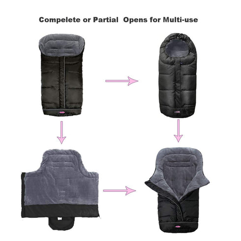 Cozy Anti-Kick Waterproof Stroller Sleeping Sack - Universal Footmuff Fits All Toddler/Sleeping Bag Cocoon Warmer