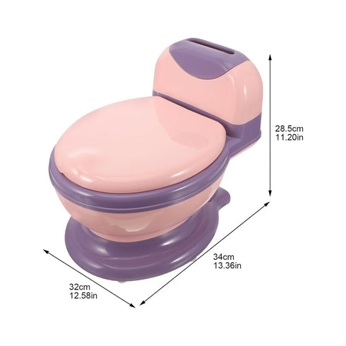 Uonlytech Boy Girl Training Toilet Portable Potty for Boys Girls Lightweight Sturdy Soft Easy to Clean Realistic Potty