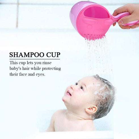 ViaGasaFamido 2 21x10.7x15cm/8.3x4.2x5.9in Baby Rinse Cup, Shampoo & Bath Rinser, Wash Hair with Pour Spouts