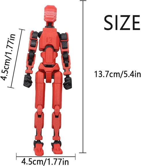 Yewmow 2026 13 13 Figures,3D 13 Set,Desk Assembly Completed Upgrade Titan Action Figure,Robot Action Printed Multi