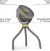 4 360 Veer Flex Fan - Portable Baby Stroller Fan - Lightweight and Quiet Speed Motor Provides Maximum Cooling and Extra