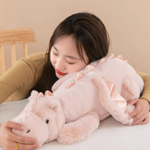Dragon Stuffed Animal, Blue Green Pink White Plush for Kids, Small Medium and Large Sizes Available